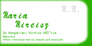 maria mireisz business card